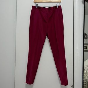 Theory Cranberry Colored Pants Size 4